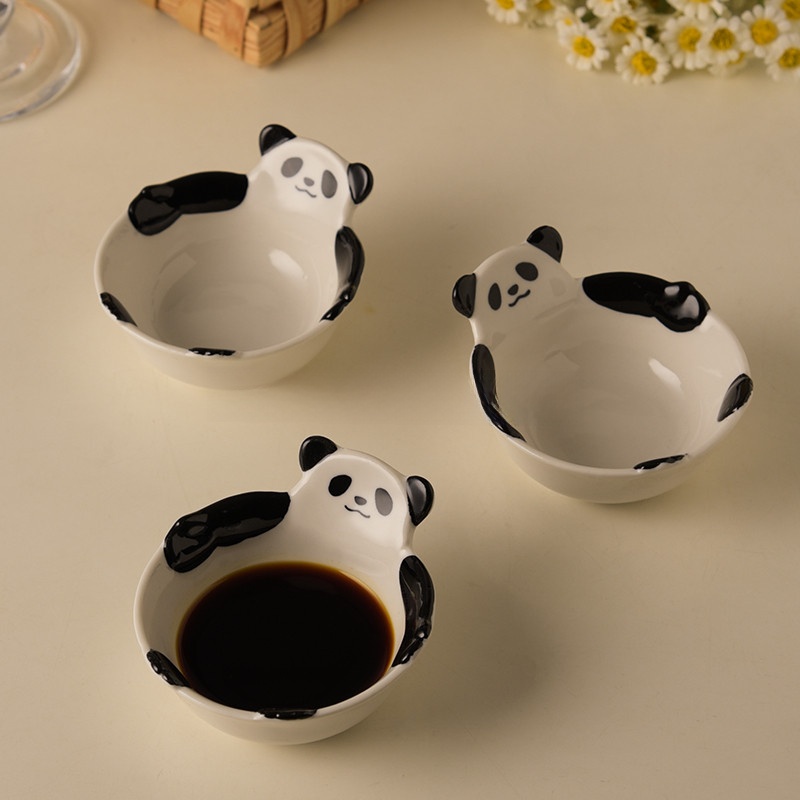 Baby Food Home - Cute Panda Ceramic Soup Bowl Underglaze