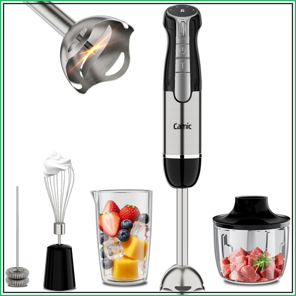 Baby Food Blender - Cordless Immersion Blender, 4-in-1 Hand Blender