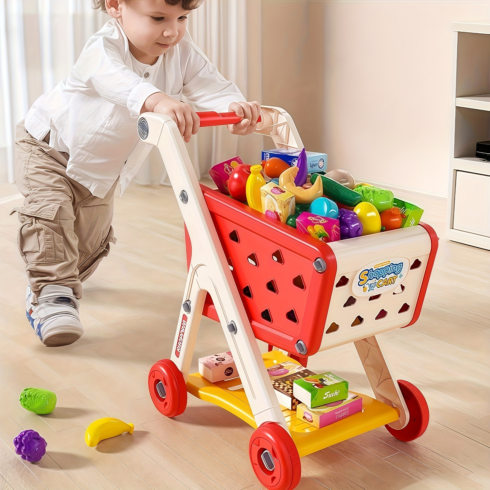 Kids Simulation Shopping Cart  - Baby Food Cooking Set avis et prix