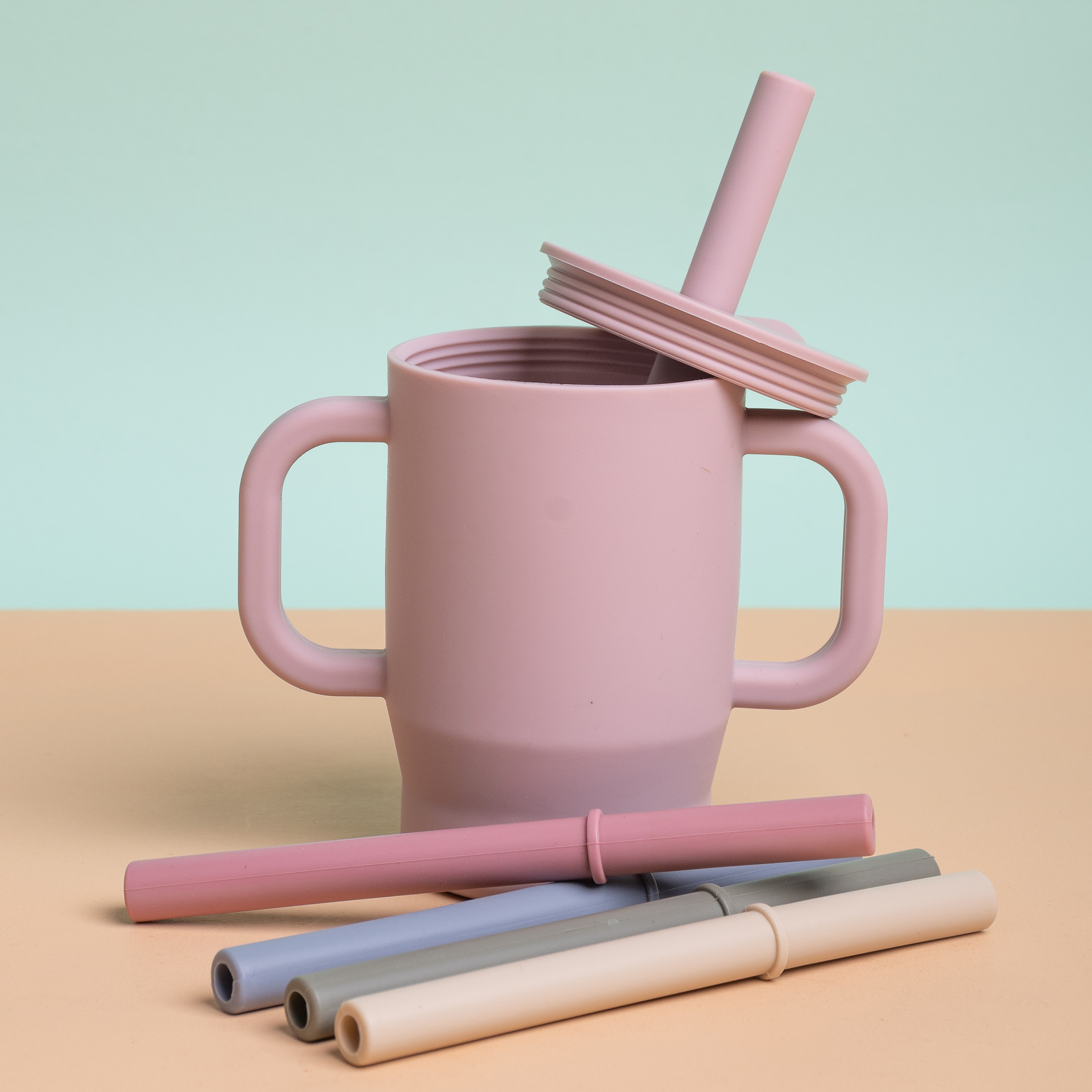 Morandi Color Silicone Straw,  - Baby Food Thermos avis et prix