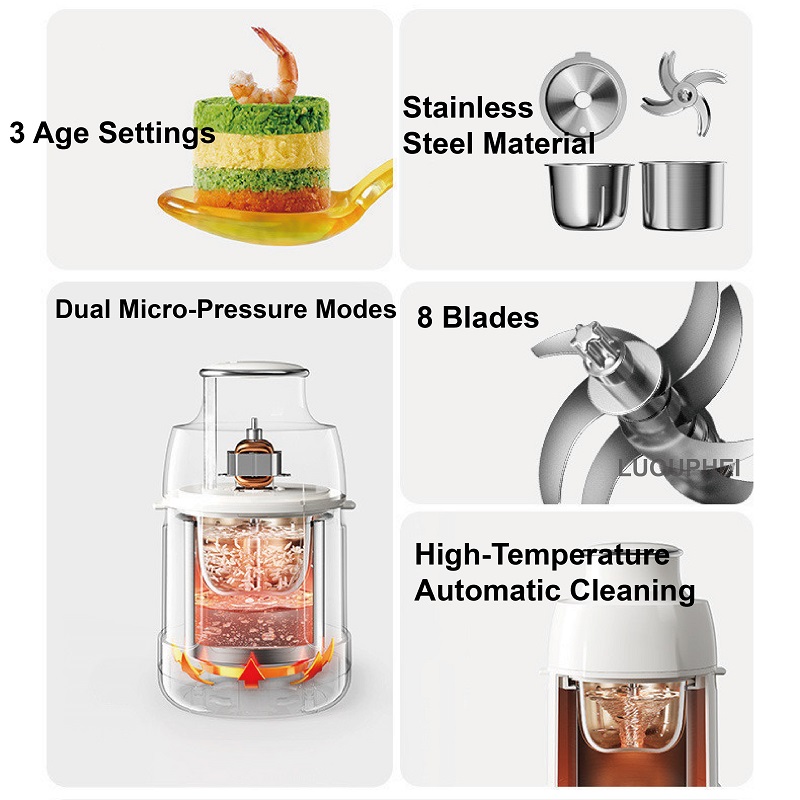220V Baby Food Processor All-S - Baby Food Blender avis et prix