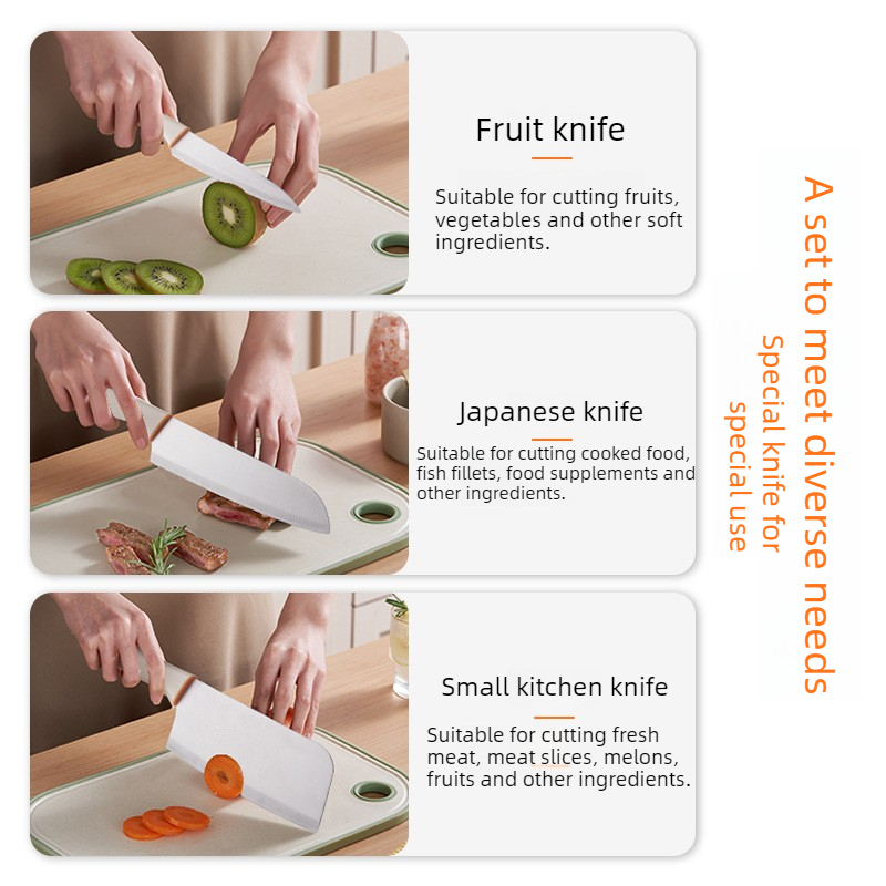 3-PCS Kitchen Knife Sets Stain - Baby Food Cooking Set avis et prix