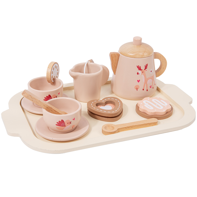 Afternoon Tea Set Wooden Toy P - Baby Food Cooking Set avis et prix