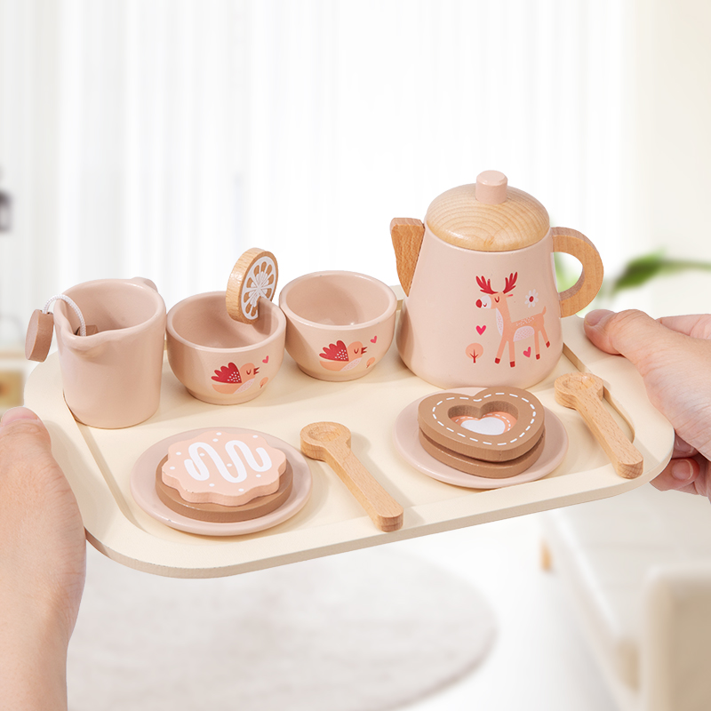 Afternoon Tea Set Wooden Toy P - Baby Food Cooking Set avis et prix