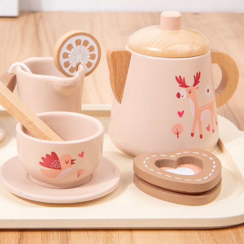 Afternoon Tea Set Wooden Toy P - Baby Food Cooking Set avis et prix