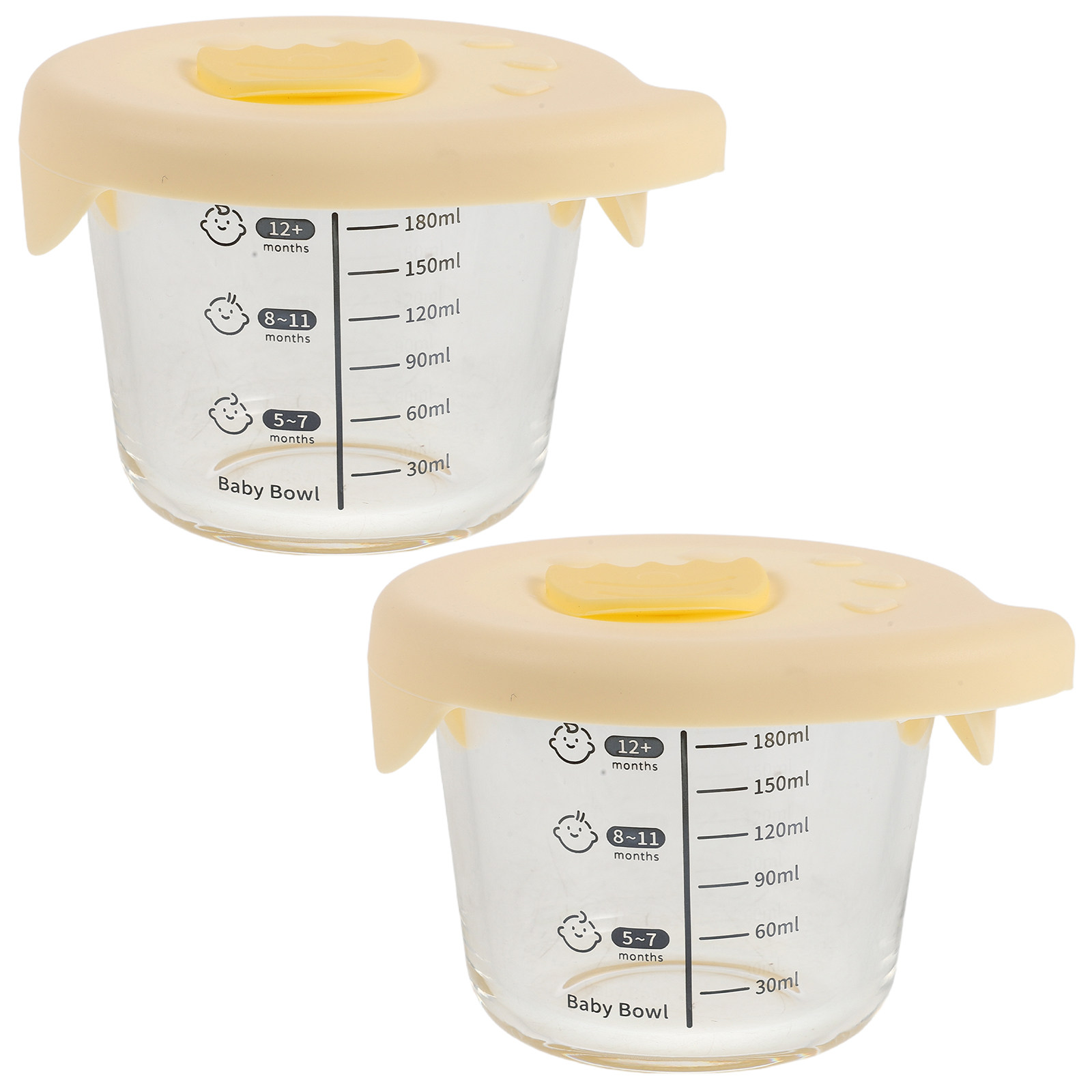 2Pcs Glass Baby Food Storage B - Baby Food Prep Containers avis et prix