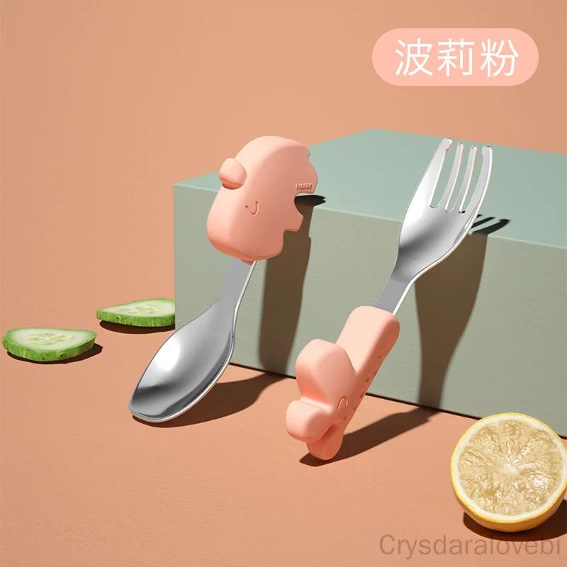 1setElephant Short Fork Spoon  - Baby Food Japan avis et prix