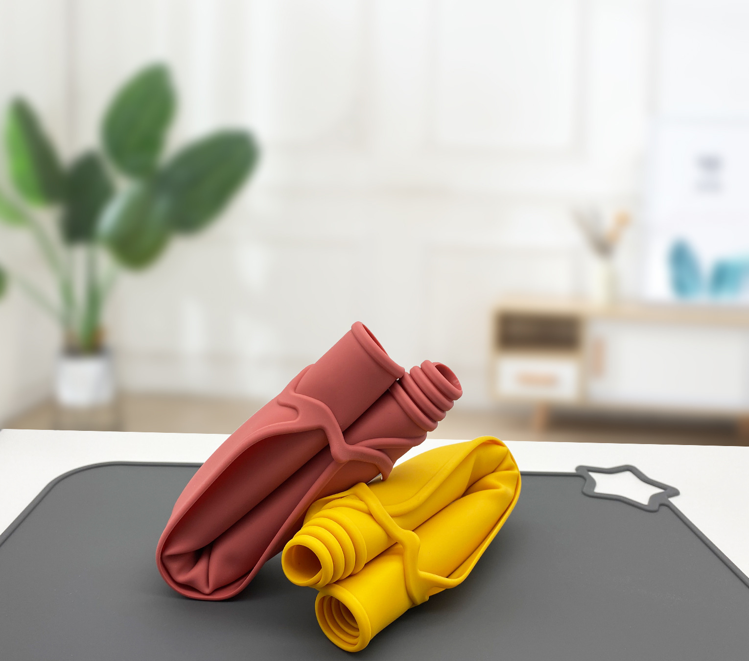1PCS Simple Silicone Placemat  - Baby Food Restaurant avis et prix