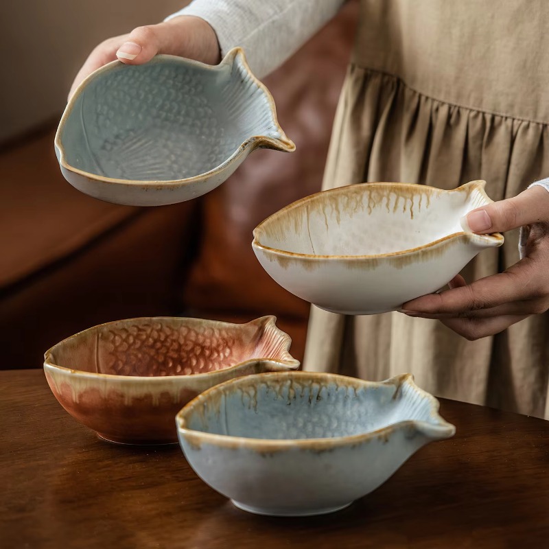 Creative Fish Shape Ceramic Bo - Baby Food Restaurant avis et prix