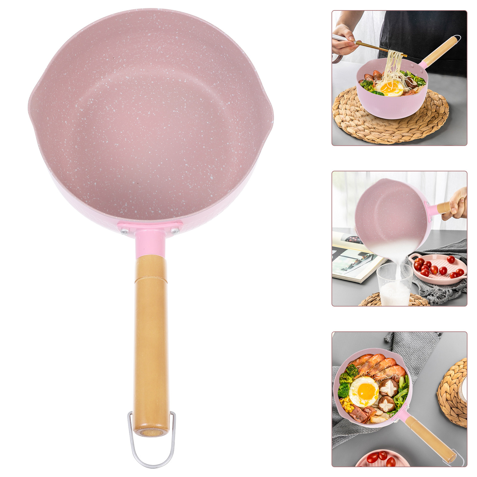 Wooden Handle Aluminium Milk P - Baby Food Restaurant avis et prix