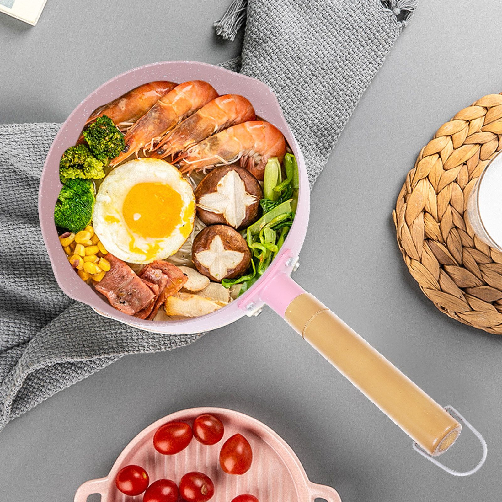 Wooden Handle Aluminium Milk P - Baby Food Restaurant avis et prix