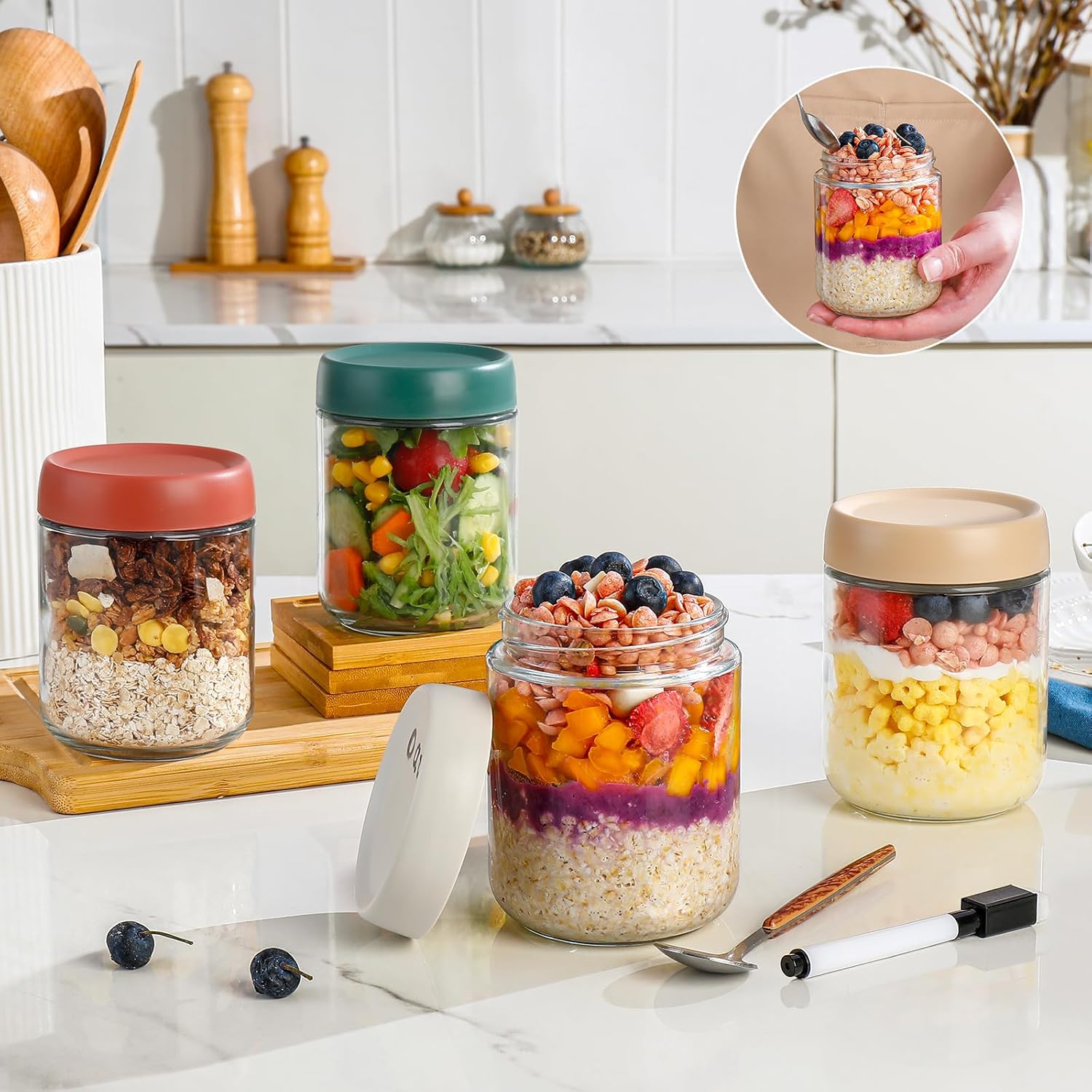 Glass Overnight Oats Container - Baby Food Prep Containers avis et prix