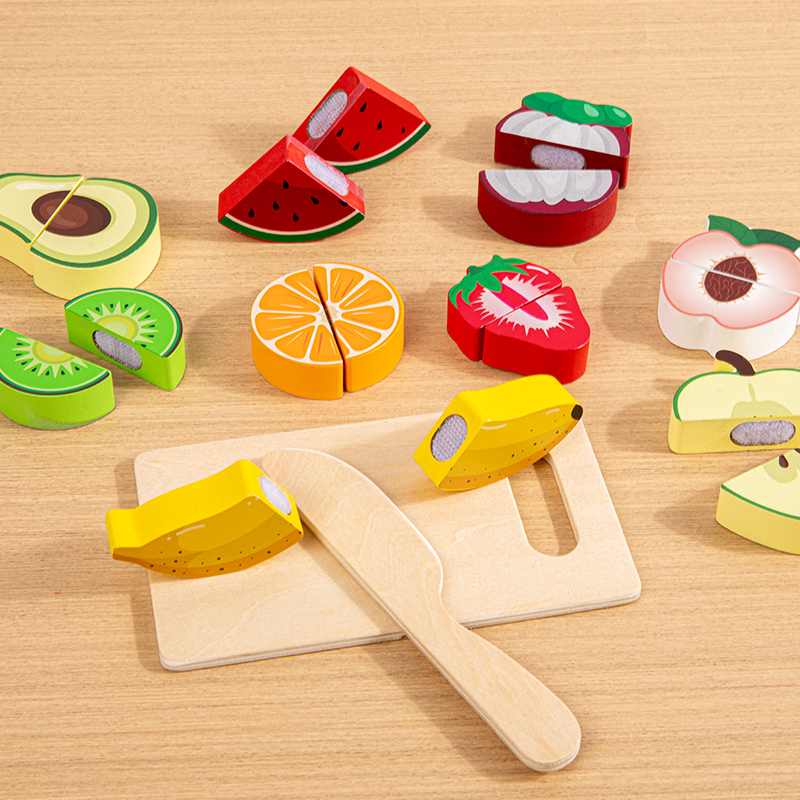 Wooden Kitchen Pretend Toy Sim - Baby Food Cooking Set avis et prix