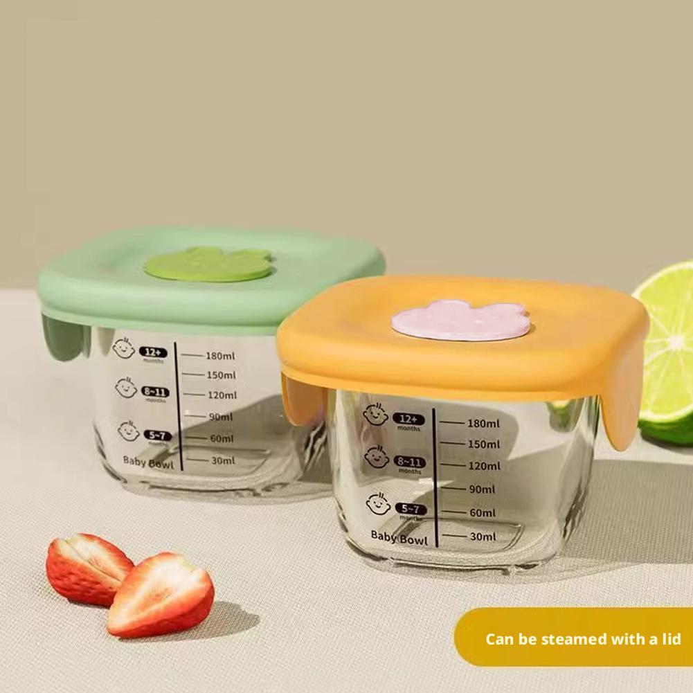 2PCS Glass Steaming Bowl Baby  - Baby Food Prep Containers avis et prix