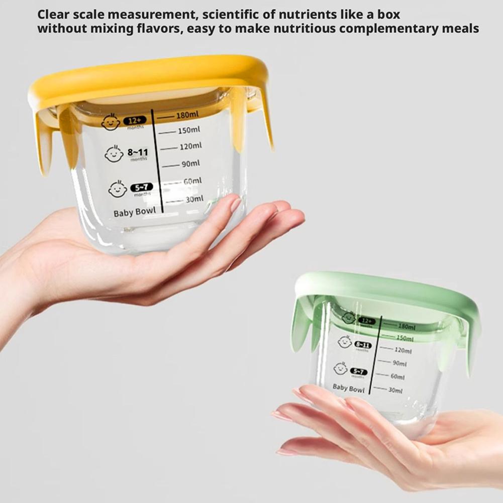 2PCS Glass Steaming Bowl Baby  - Baby Food Prep Containers avis et prix