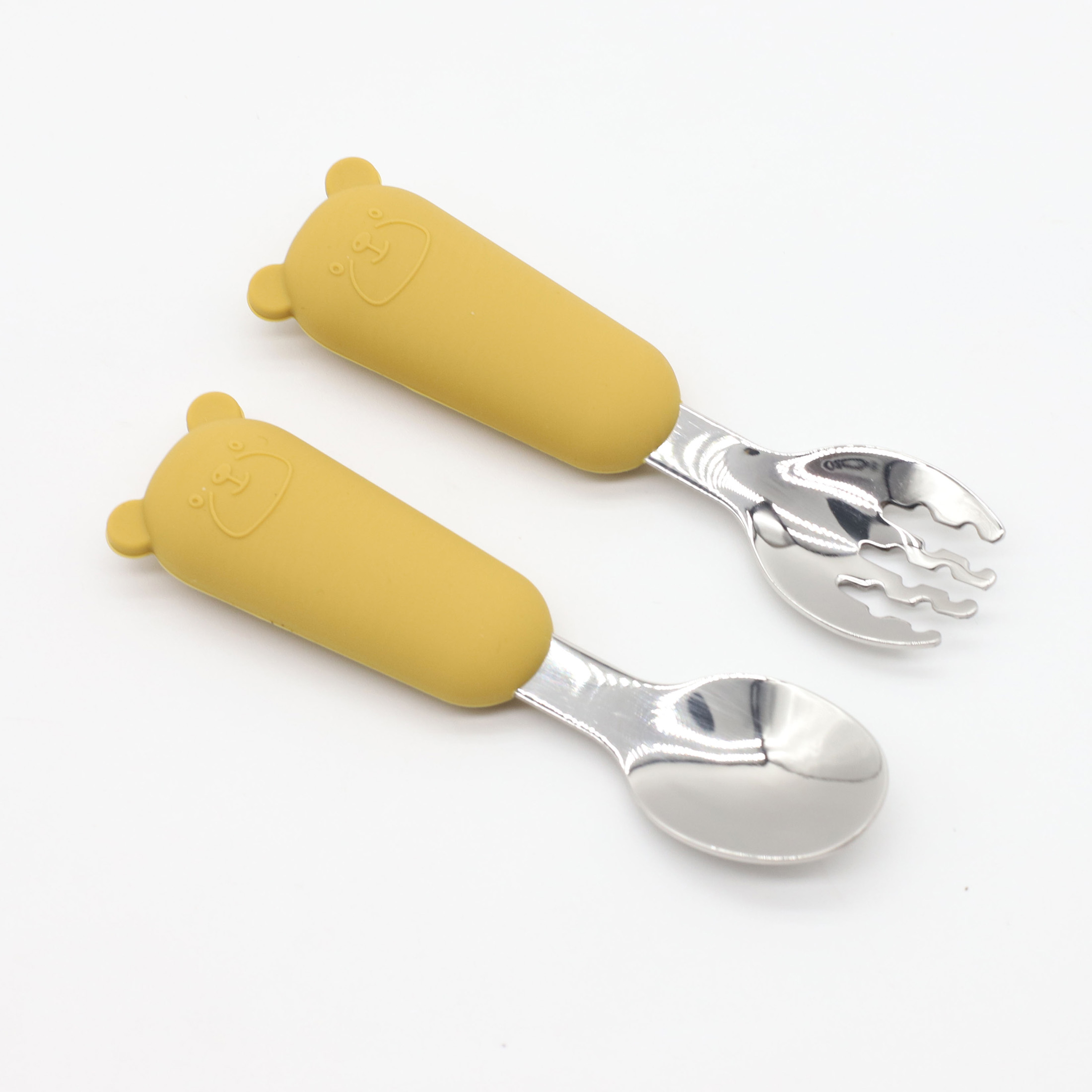 New Little Bear Cartoon Stainl - Baby Food Little Spoon avis et prix
