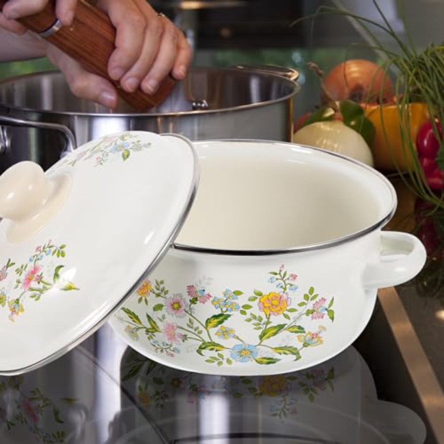 Mini Enamel Soup Pot Set 3-Pie - Baby Food Cooking Set avis et prix