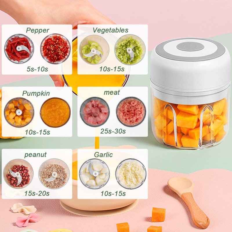 250ML Electric Garlic Grinder  - Baby Food Blender avis et prix