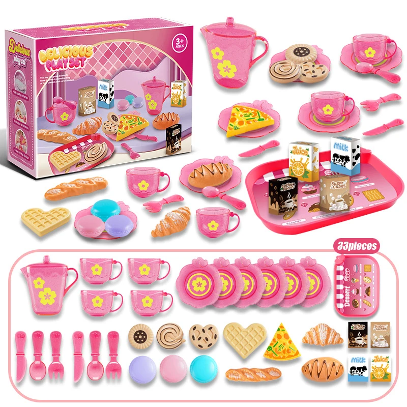 Toy Tea Set For Little Girls T - Baby Food Cooking Set avis et prix