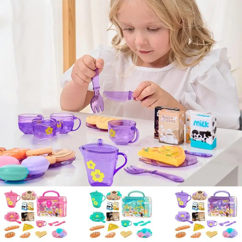 Toy Tea Set For Little Girls T - Baby Food Cooking Set avis et prix