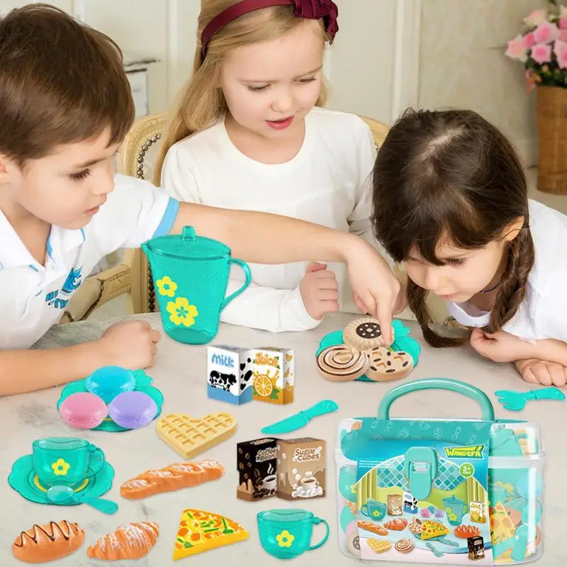 Toy Tea Set For Little Girls T - Baby Food Cooking Set avis et prix