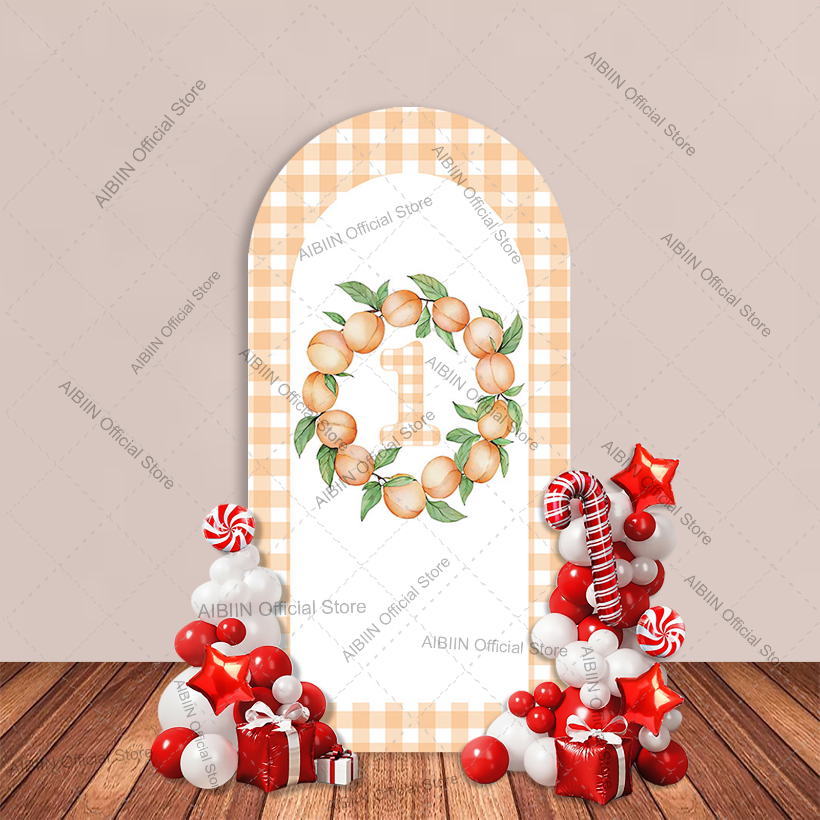 One Sweet Peach Arch Backdrop  - Baby Food Year Old avis et prix