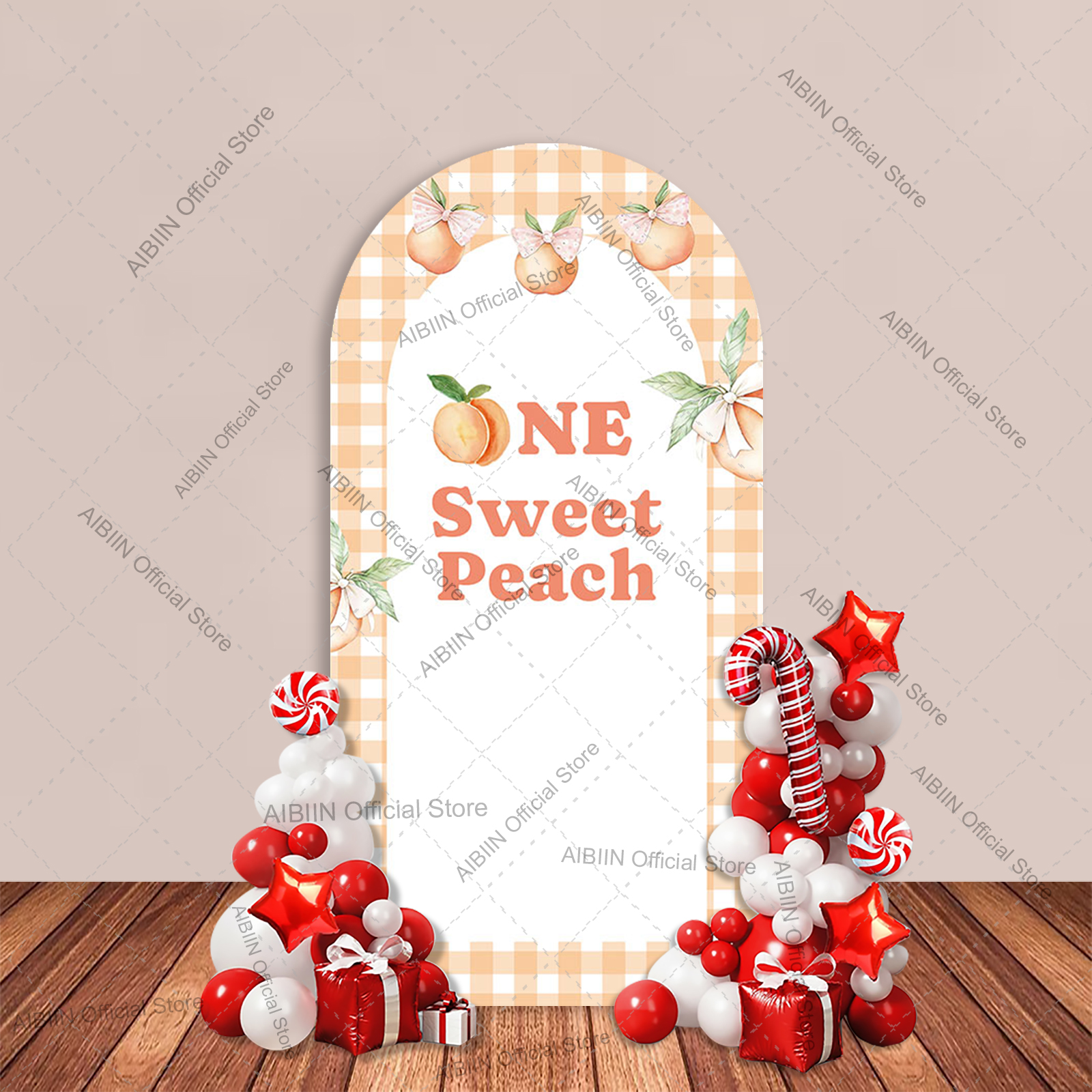 One Sweet Peach Arch Backdrop  - Baby Food Year Old avis et prix