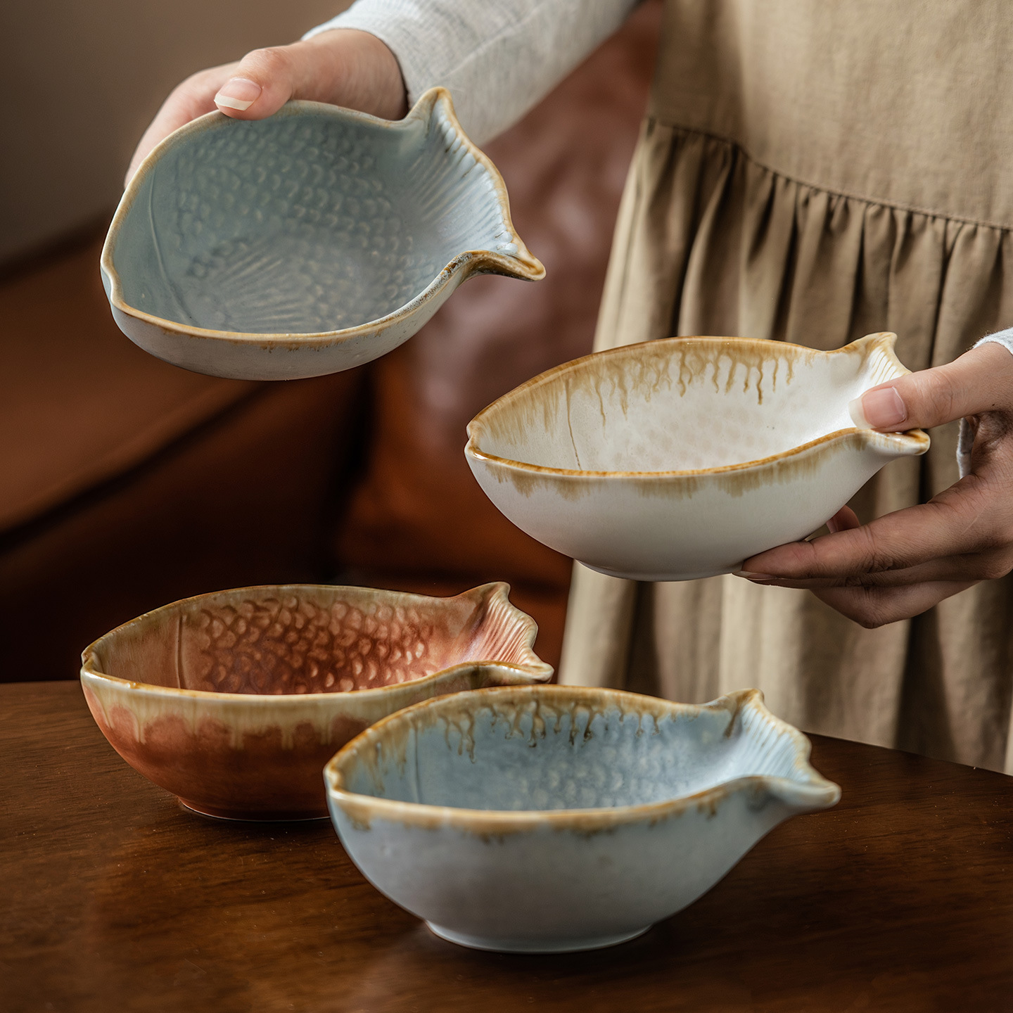 Creative Fish Shape Ceramic Bo - Baby Food Restaurant avis et prix