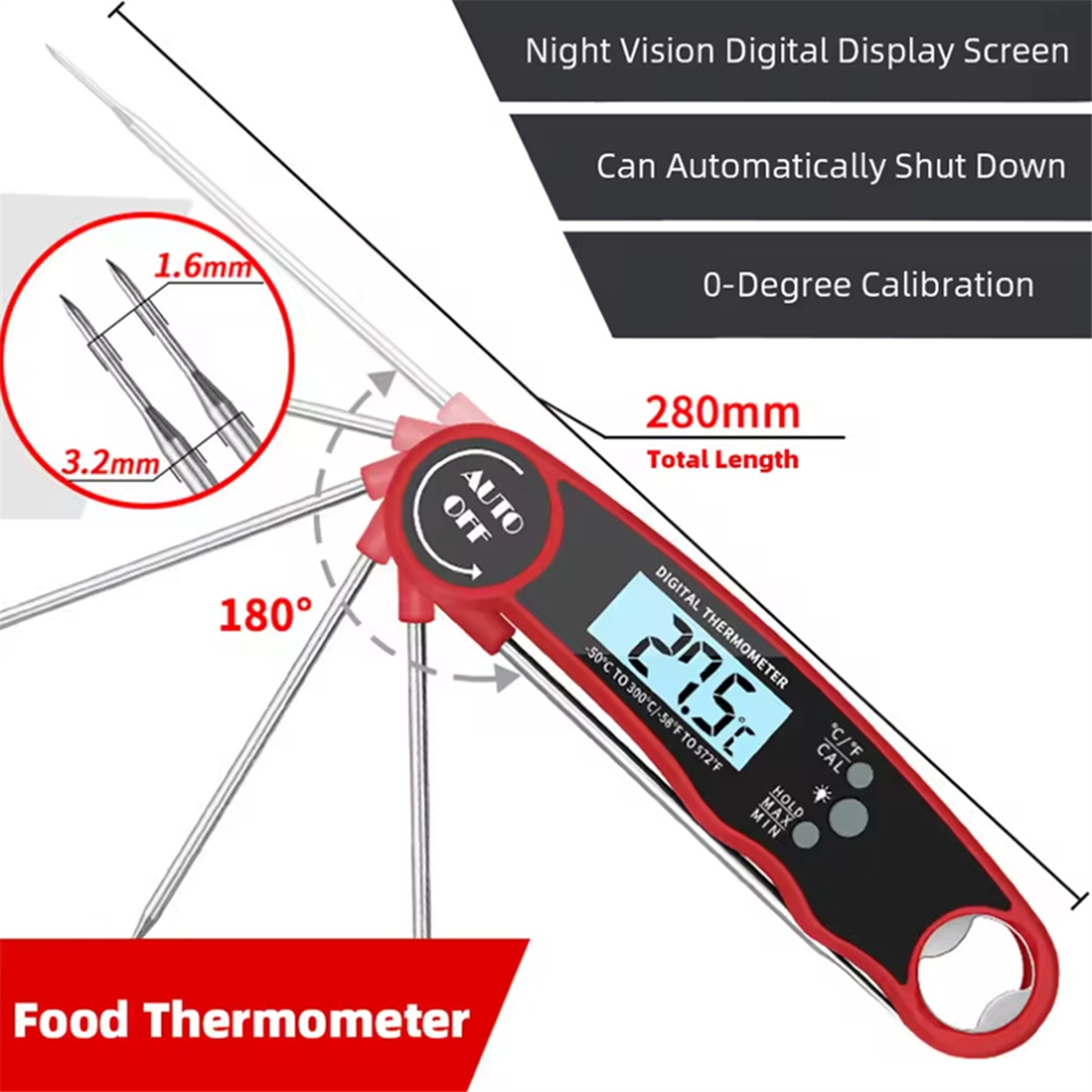 A002 Food Thermometer Kitchen  - Baby Kitchen Food avis et prix