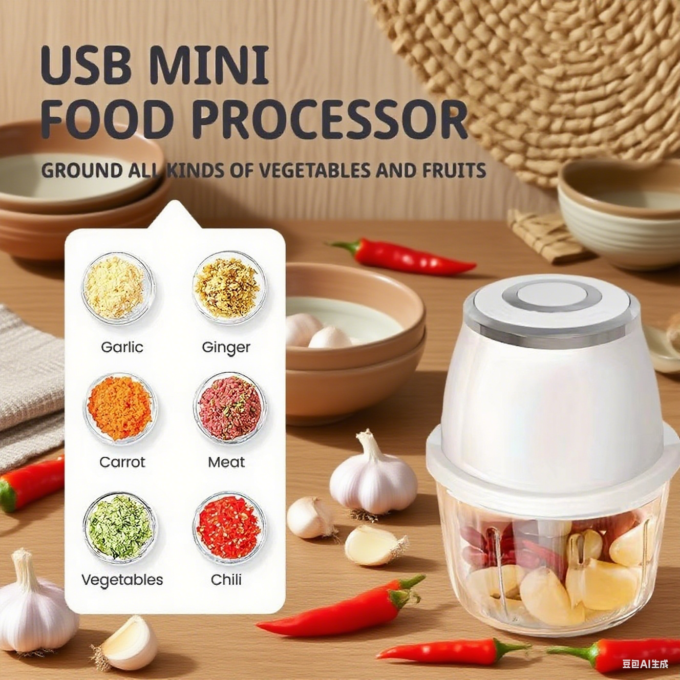 350ML Electric Meat Grinders F - Baby Food Blender avis et prix
