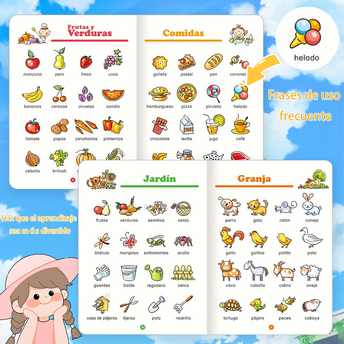 Spanish - Learning Flashcards: - Baby Food Year Old avis et prix