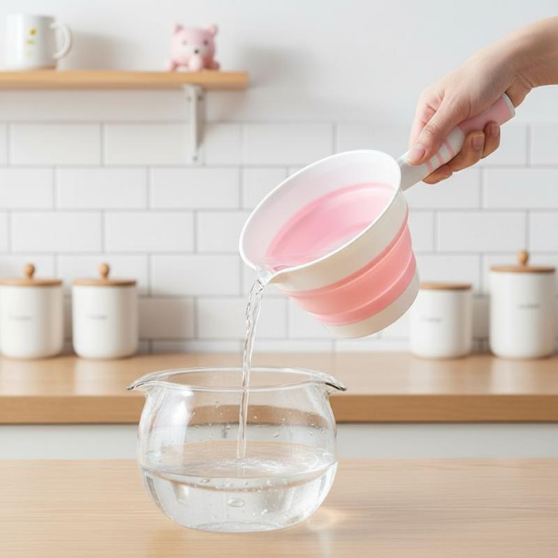 Foldable Silicone Water Scoop  - Baby Kitchen Food avis et prix