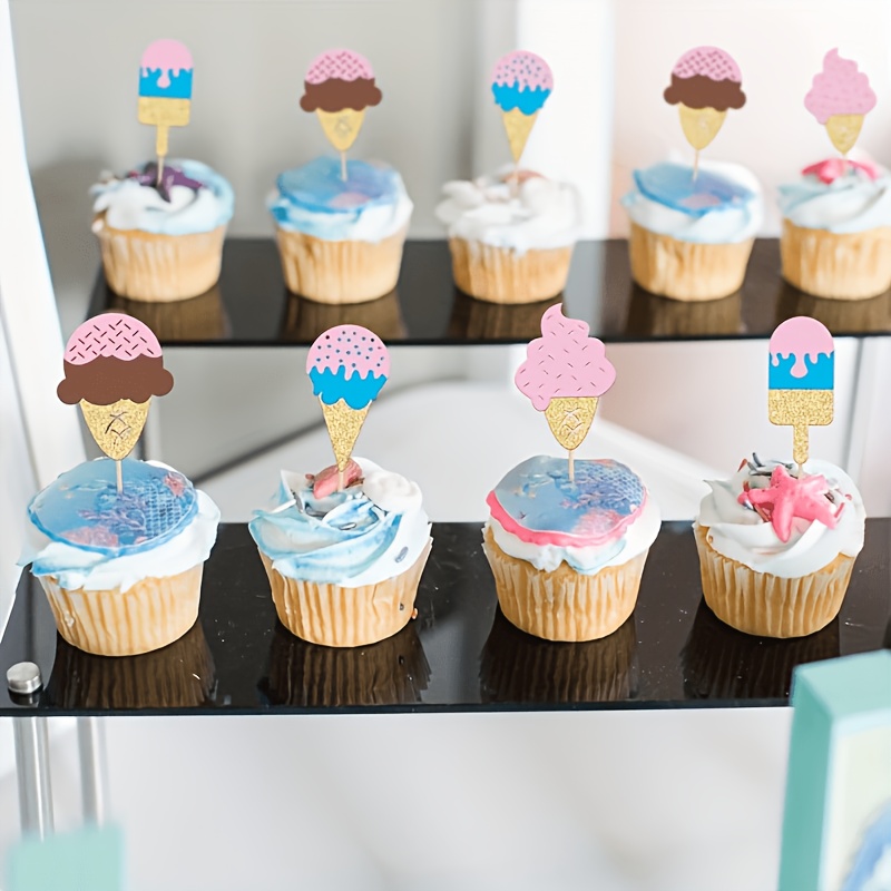 12Pc Glitter Ice Cream Cupcake - Baby Food For 1 Year Old avis et prix